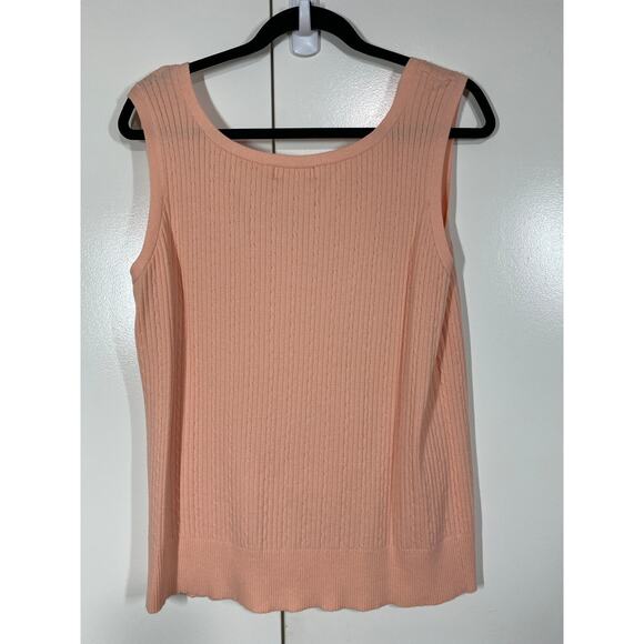 Worthington Woman Cotton Blend Cardigan Sweater 2X & Matching Tank 1X Set - Picture 6 of 11